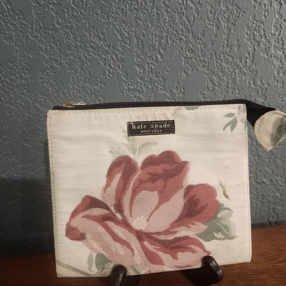 Kate Spade Rose Print Pouch